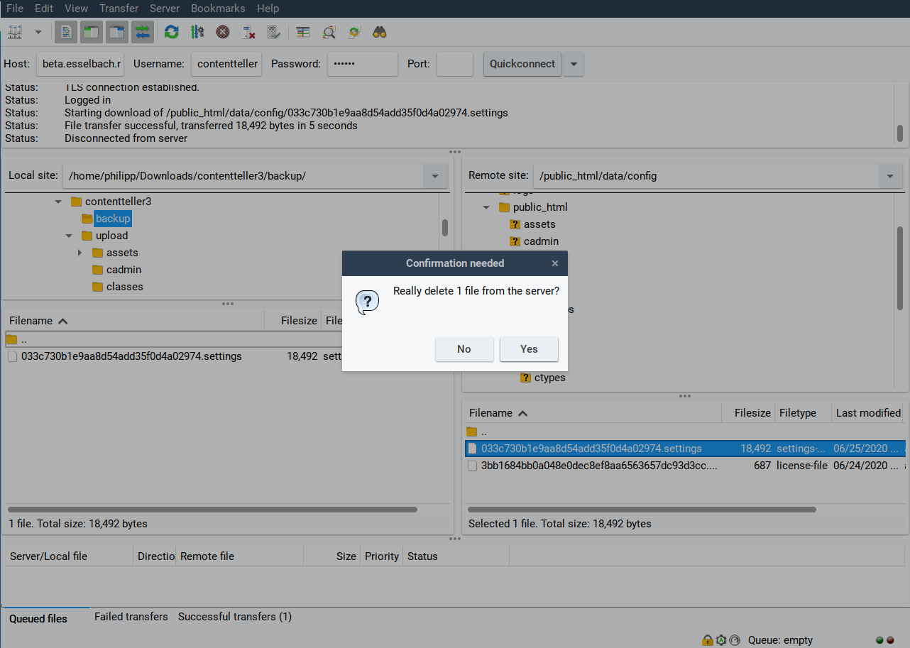 backup sqlite database